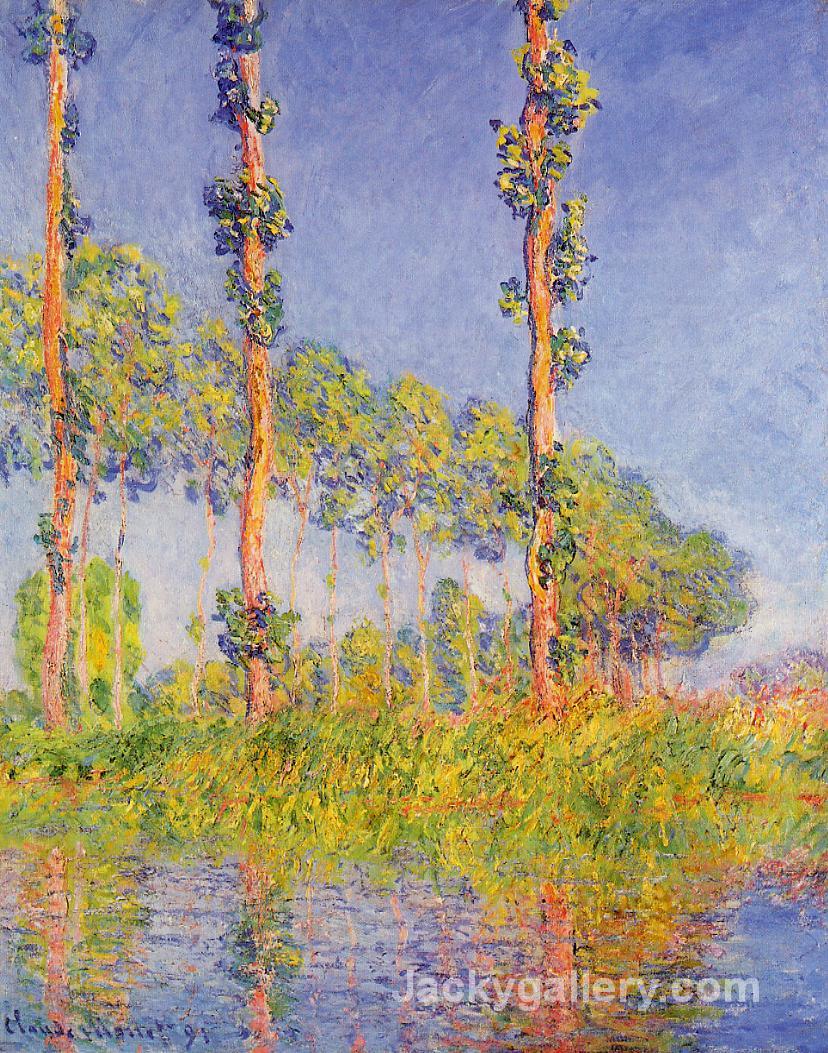 Three Trees, Autumn Effect by Claude Monet paintings reproduction